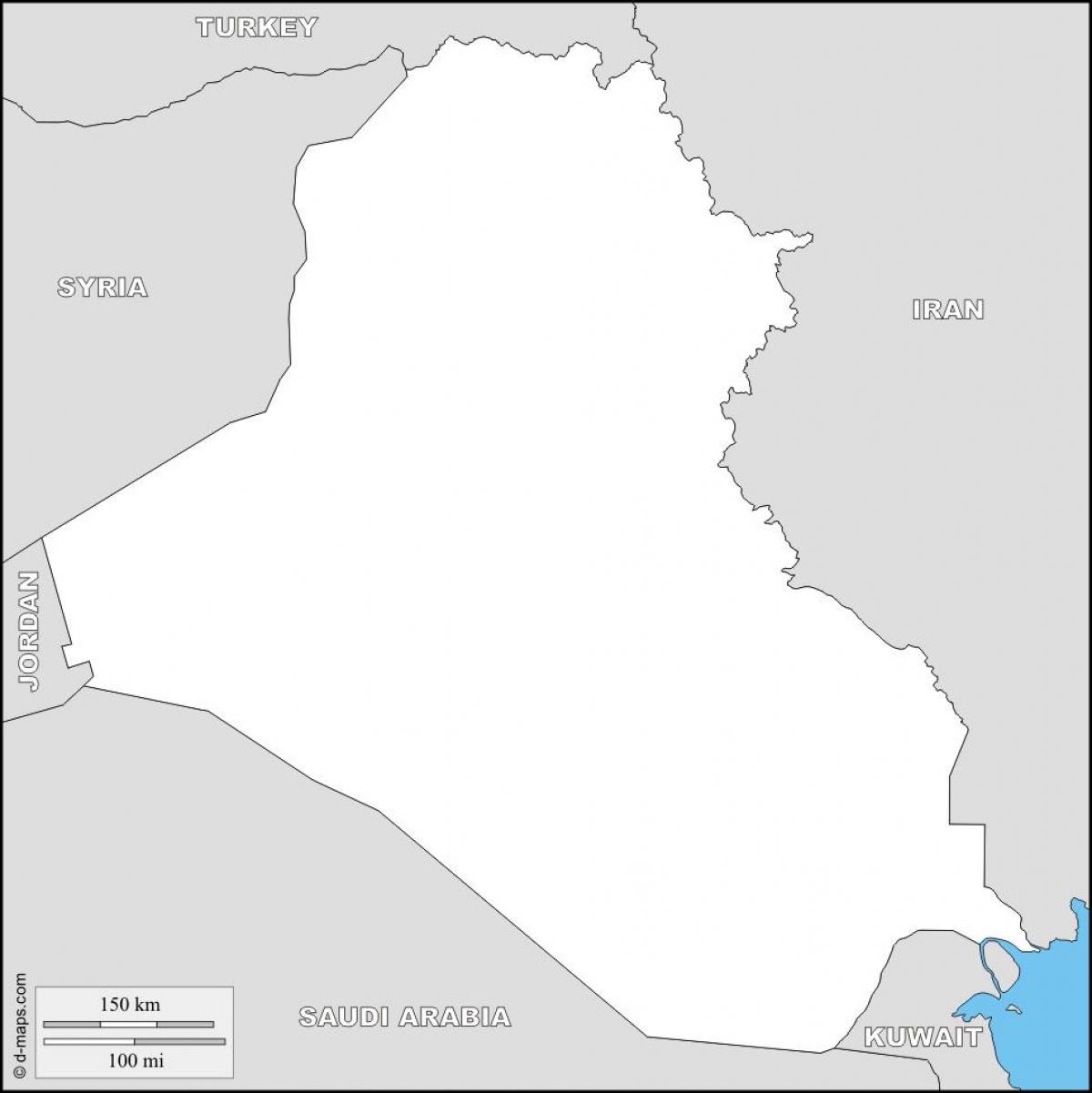 Карта Іраку порожній