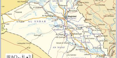 Карта Іраку доріг