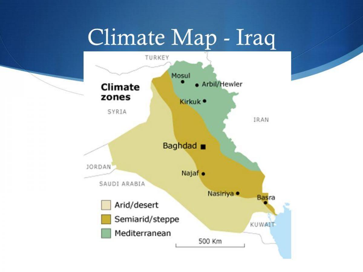 Климатическая карта ирака