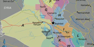 Карта Іраку