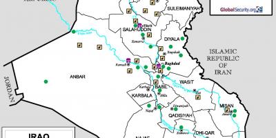 Карта Іраку аеропортів